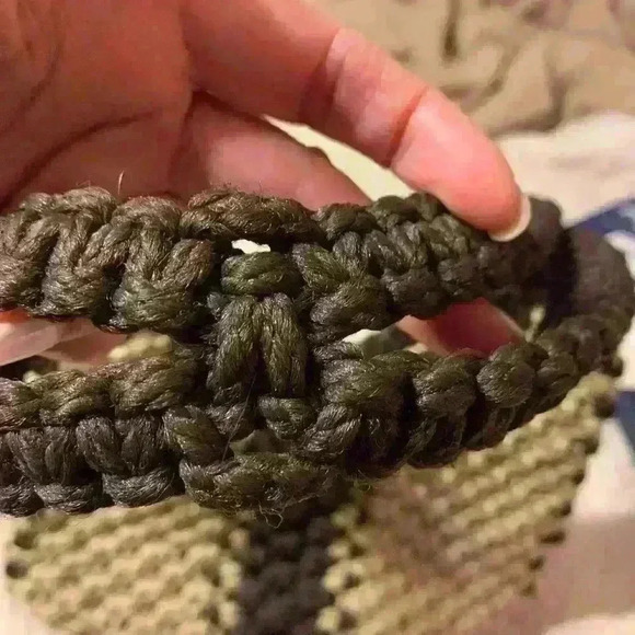 Handmade Vintage Bag. Brown and Tan. - Picture 8 of 8